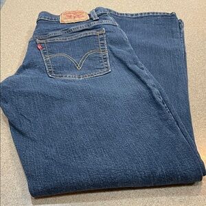 Levi's Women’s 550 Relaxed Boot Cut Dark Blue Jeans